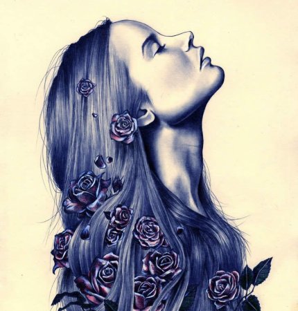 Девушка рисунок