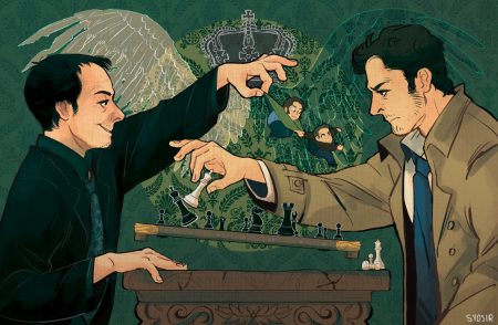 Сверхъестественное Кастиэль и Кроули