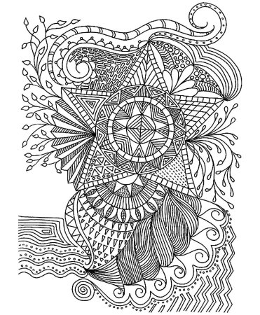 Арт терапия Зентангл