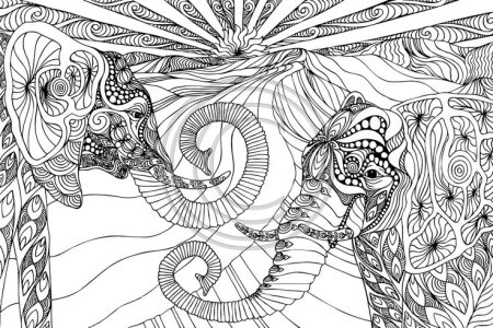 Арт терапия Зентангл