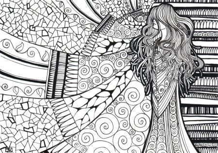 Черепаха Зентангл