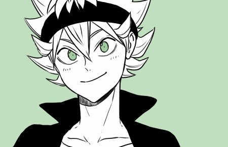 Аста из аниме черный Клевер