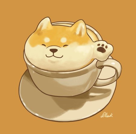 Милое кофе для срисовки