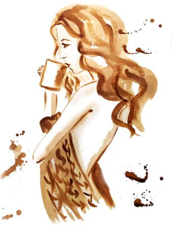 Чай акварель