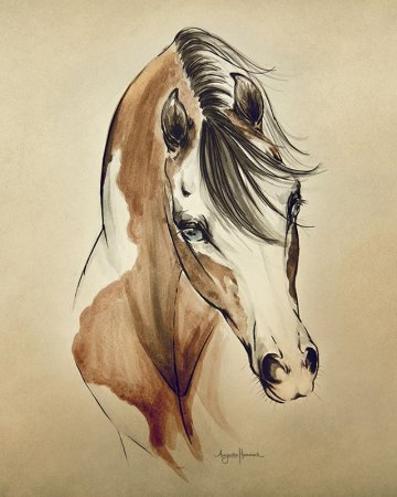 Лошадь арт карандашом