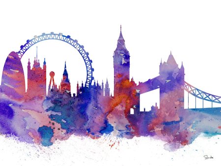 Лондон акварель