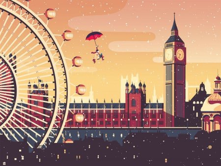 Лондон мультяшный