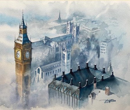 Туманный Альбион картина