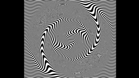 Иллюзия движения черно белая