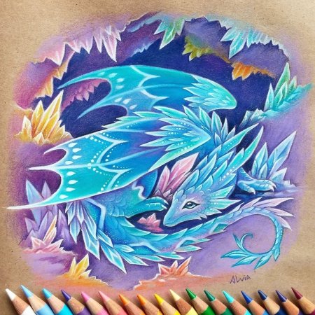 Alvia Alcedo рисунки драконы