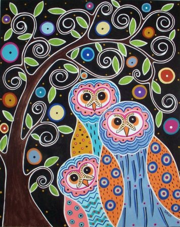 Карла Герард картины Совы