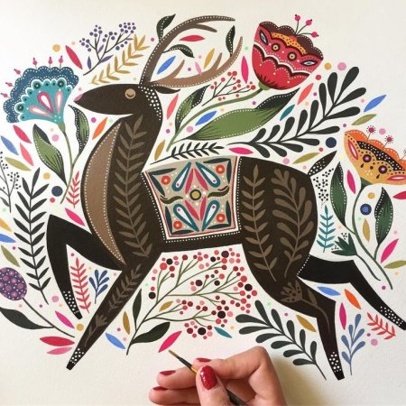 Этнический стиль в рисовании