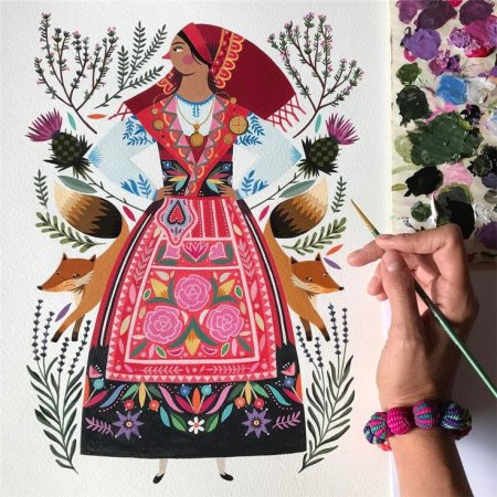 Стилизация в цвете