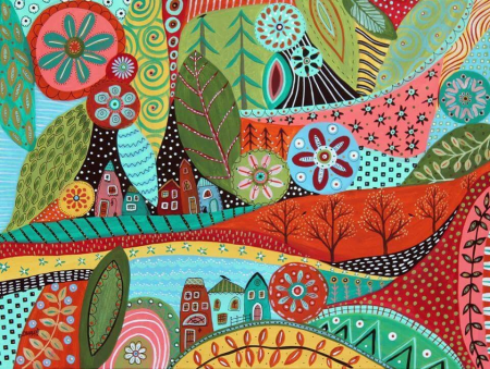 Этнический узор рыба