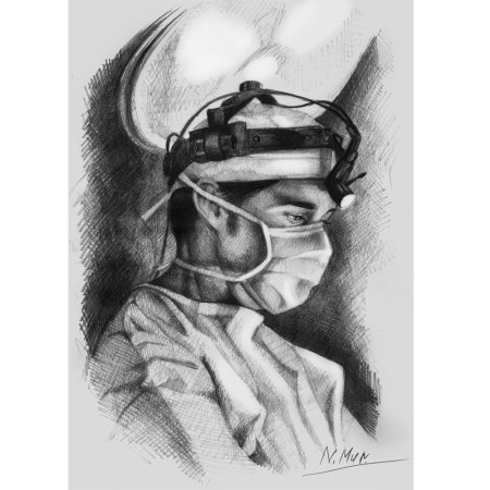 Девушка врач арт