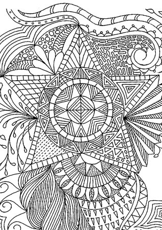 Раскраски сложные