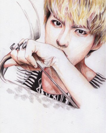 Рисунки БТС аниме Чимин