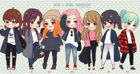 Корейский стиль рисования артов