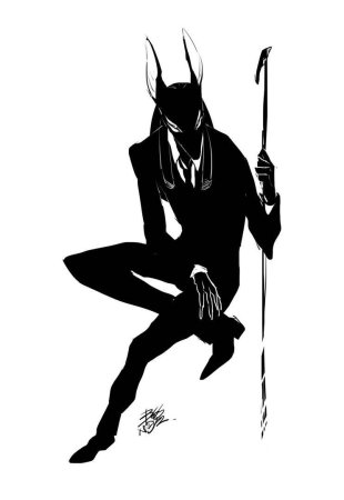 Анубис Бог Египта Татуировка