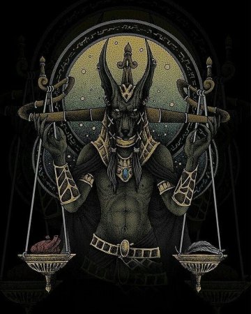 Анубис Бог смерти арт