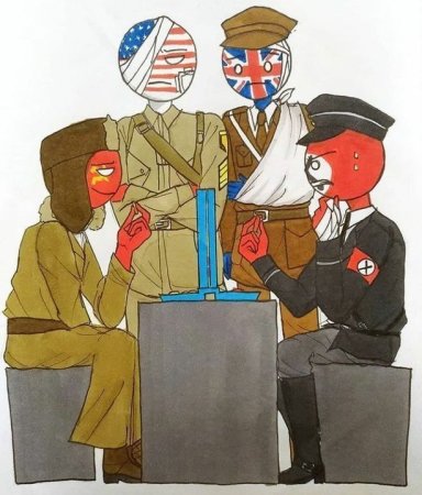 Countryhumans Рейх Америка и СССР