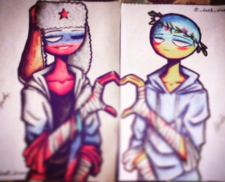 Страны нарисованные как люди