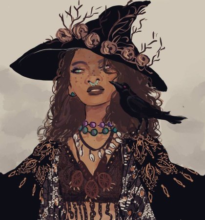 Jacquelin DELEON Witch Art