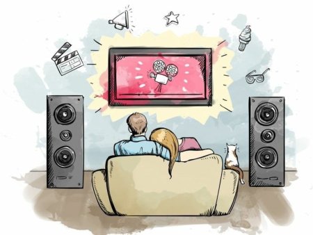 Смешной мультяшный телевизор