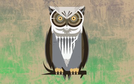 Сова арт Минимализм
