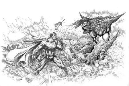 Рисунки комикса Думсдей