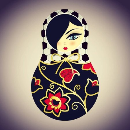 Матрешка стилизация