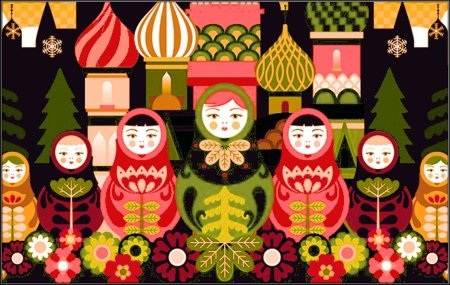 Матрешки витрина