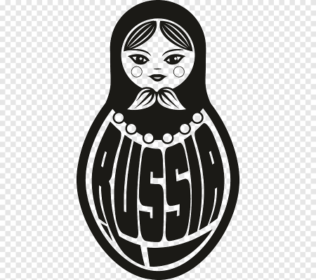 Матрешка стикер