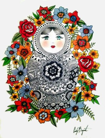 Матрешка арт