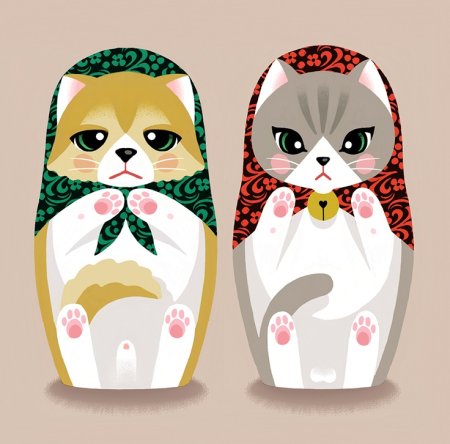 Матрешки коллаж