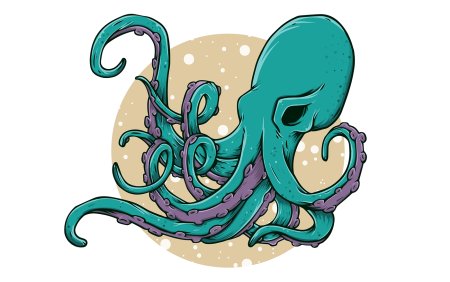 Кракен щупальца Illustrator