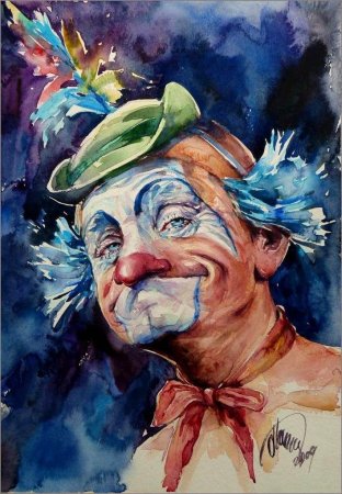 Клоун красивый