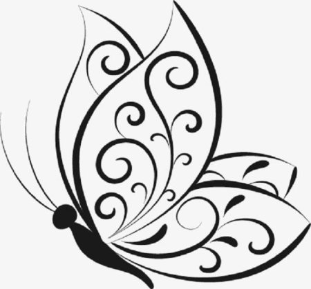 Бабочка для джутовой филиграни