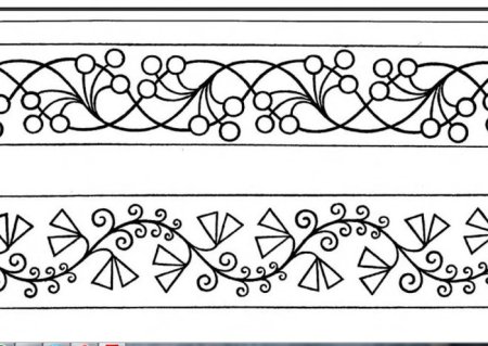 Пейп-арт трафареты узоры для техники