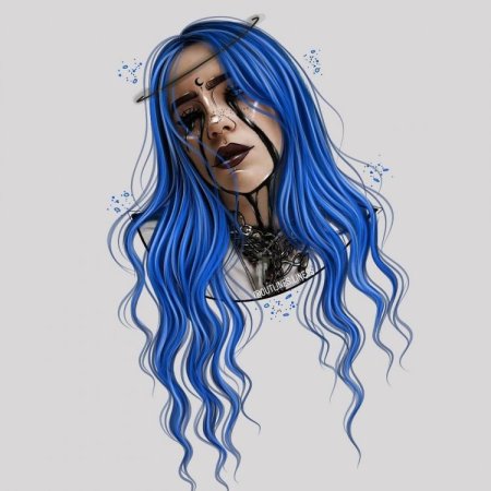 Билли Айлиш рисунок