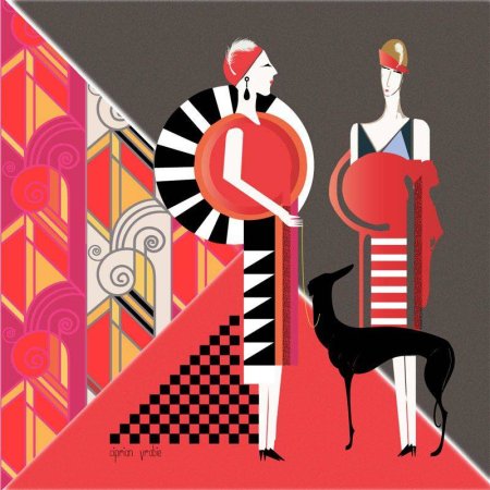 Стиль ар деко Графика