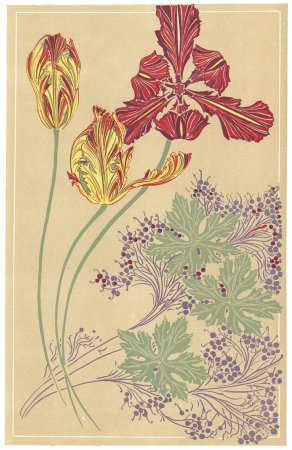 Цветы арт деко нуво