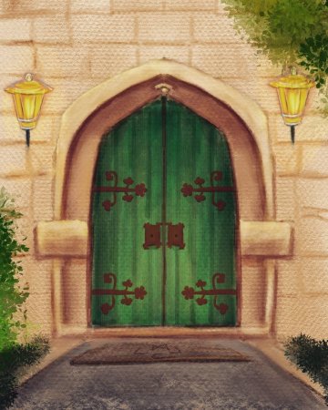 Сказочные прямоугольные двери