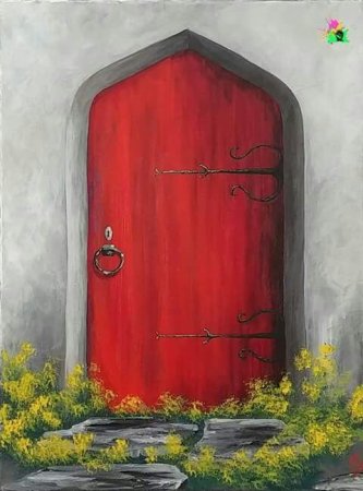 Дверь в сказочную рисованию