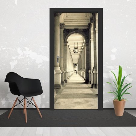 Фотообои интерьер дверь