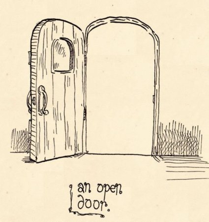 Дверь рисунок