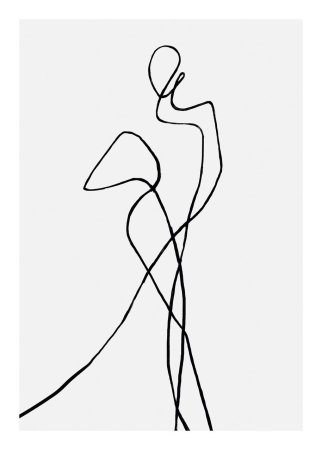 Лицо одной линией