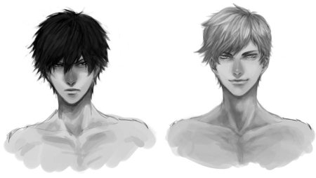 Аниме лицо парня