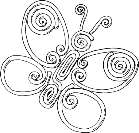 Трафарет для лепки из жгутиков