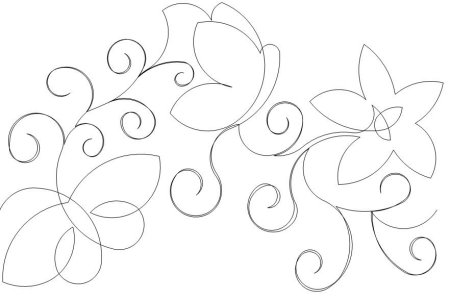 Узор для аппликации на бумаге